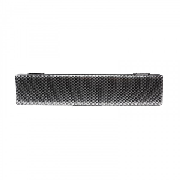 BAM 4019XL Hightech Slim Flute Case, Silver Carbon back