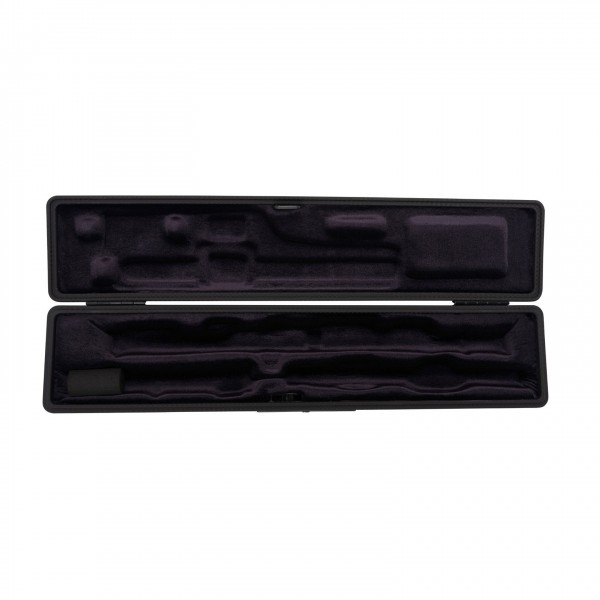 BAM 4019XL Hightech Slim Flute Case, Silver Carbon Open