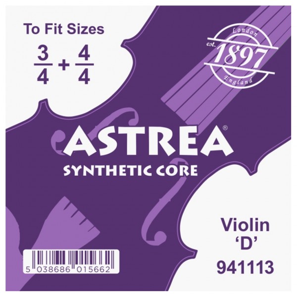 Astrea Synthetic Violin A String, 3/4 - 4/4 Size