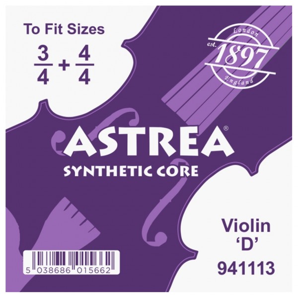 Astrea Synthetic Violin String Set - D String