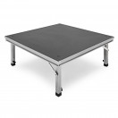 G4M Compact Stage Platform with Folding Adjustable Legs, 1m x 1m