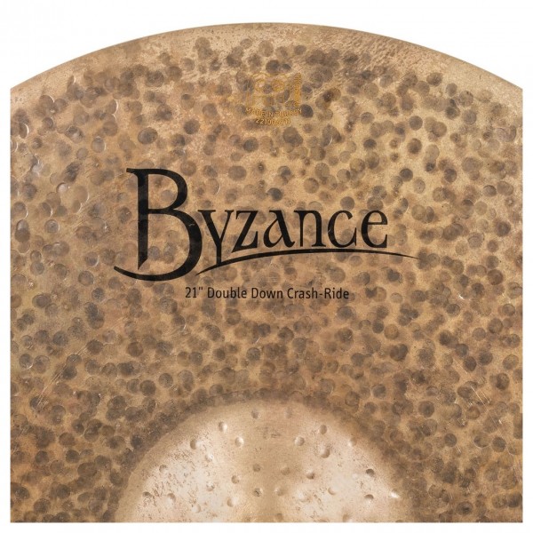 Meinl Byznace Dark 21'' Double Down Crash/Ride, Matt Halpern Sign. - Logo Detail