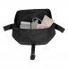 UDG Ultimate Waist Bag, Black - Front Open (Contents Not Included)