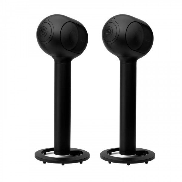 Devialet Tree Phantom I Stands (Pair), Matte Black Front View