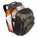 UDG Digi Backpack, Black Camo/Orange - Angled Open (Audio Gear and Accessories Not Included)