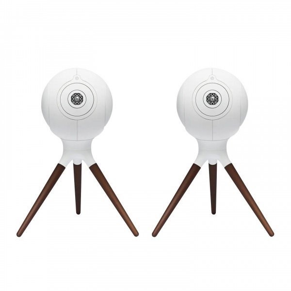Devialet Treepod Phantom I Stands (Pair), Iconic White Front View 2