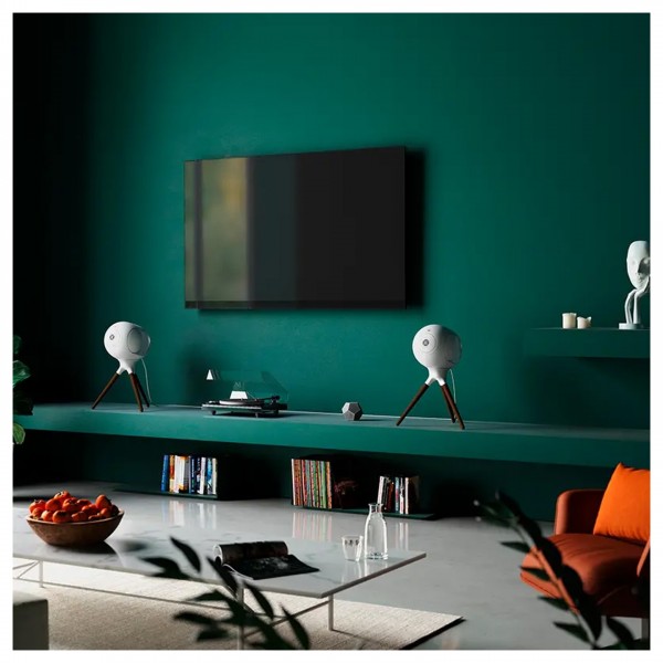 Devialet Treepod Phantom I Stands (Pair), Iconic White Lifestyle View