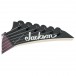 Jackson JS1X Dinky Minion AM, Metallic Blue Burst - Headstock Front