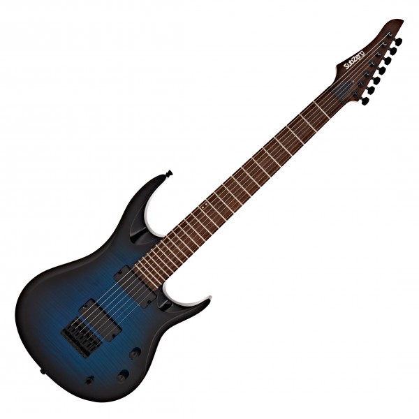 SubZero Generation 7 Electric Guitar, 7-String, Flame Blue Burst