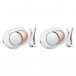 Devialet Gecko Phantom I Wall Mount (Pair), Iconic White Front View 2