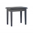 Stagg Klavierbank mit Stauraum, schwarzes Vinyl, Matte Black