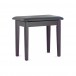 Stagg Piano Bench with Storage, Black Vinyl, Matte Rosewood