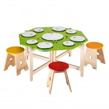 Nino by Meinl Classroom Hand Drum Rhythm Set With Stools, 16 pcs