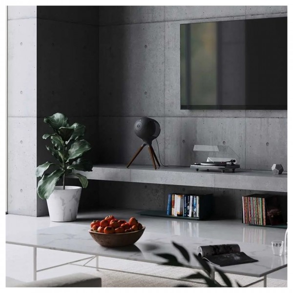 Devialet Phantom I Speaker (Single), Matte Black Set up in Living Room Environment