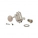 Gibson Deluxe White Button Tuner Set, Vintage Nickel - set