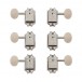  Gibson Deluxe White Button Tuner Set, Vintage Nickel - main