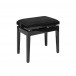 Stagg Hydraulic Piano Bench, Black Velvet, Gloss Black