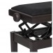Stagg Hydraulic Piano Bench, Black Velvet, Matte Rosewood Mechanism