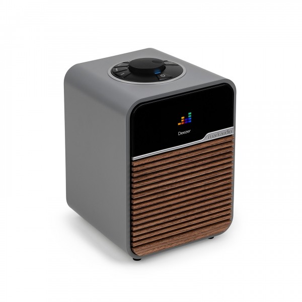 Ruark Audio R1S Smart Radio, Mid Grey Side View