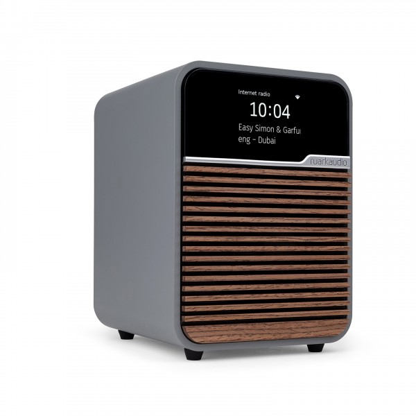 Ruark Audio R1S Smart Radio, Mid Grey Side View 2