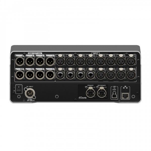 Yamaha DM3 16-Channel Digital Mixer with Dante - Rear