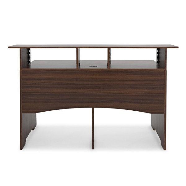 modul 3-Tier Pro Audio 8U Studio Desk, Walnut