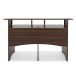 modul 3-Tier Pro Audio 8U Studio Desk, Walnut