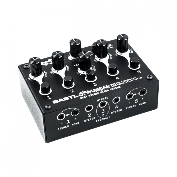 Bestie 5-Channel Stereo Mixer - Angled