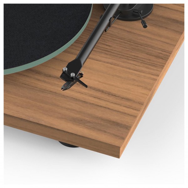 Pro-Ject T1 Phono SB Turntable (Cartridge Included), Walnut Front View