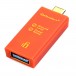iFi iDefender+ USB Ground Loop Isolator, USB-C to USB-A - Angled