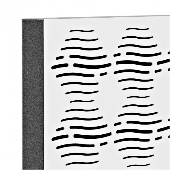 G4M Acoustics Waves 60 x 60cm Panel, White