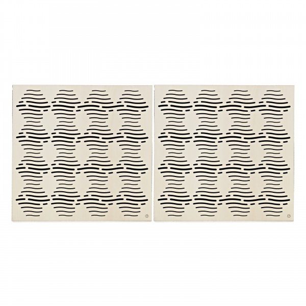 G4M Acoustics Waves 60 x 42cm Corner Panel, Poplar, Pair