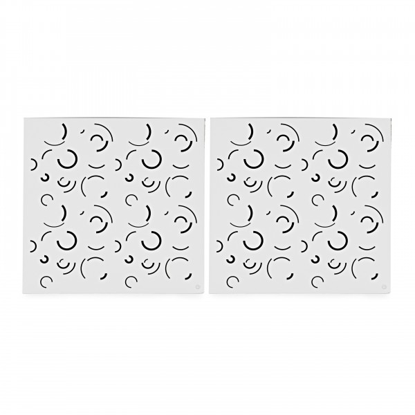G4M Acoustics Curves 60 x 42cm Corner Panel, White, Pair