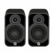 Q Acoustics Q 5010 Bookshelf Speakers, Satin Black (Pair) Front View 2