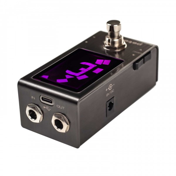 Peterson Strobostomp Mini Tuner Pedal - Left Angle