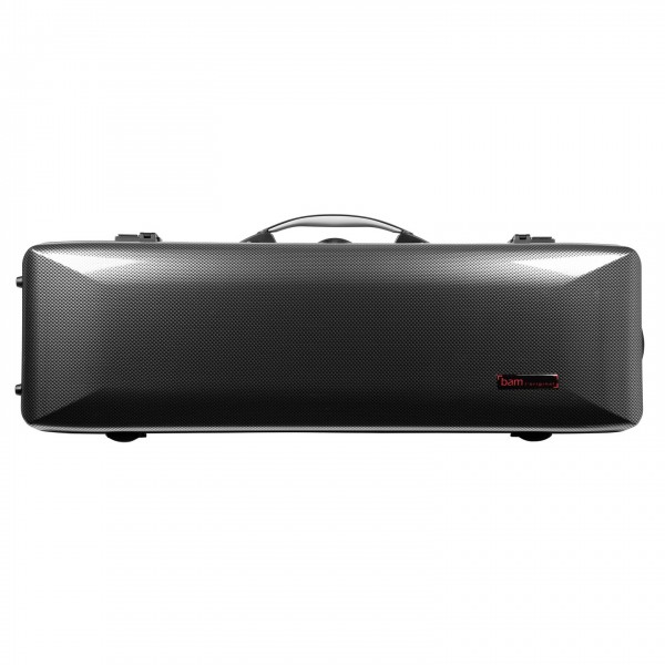 BAM 2018XL Hightech Oblong Violin Case, Silver Carbon