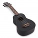 Luna Vintage Soprano Ukulele, Black Satin