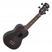 Luna Vintage Soprano Ukulele, Black Satin