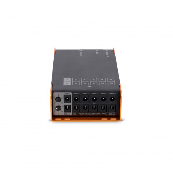 Palmer PWT12IEC Universal Pedal Board Power Supply with USB - Front