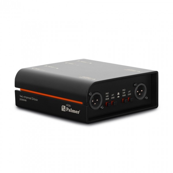 Palmer Elde Passive 2-Channel DI-Box - angled back