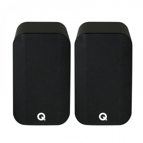 Q Acoustics Q 5020 Bookshelf Speakers, Satin Black (Pair) Front View 3