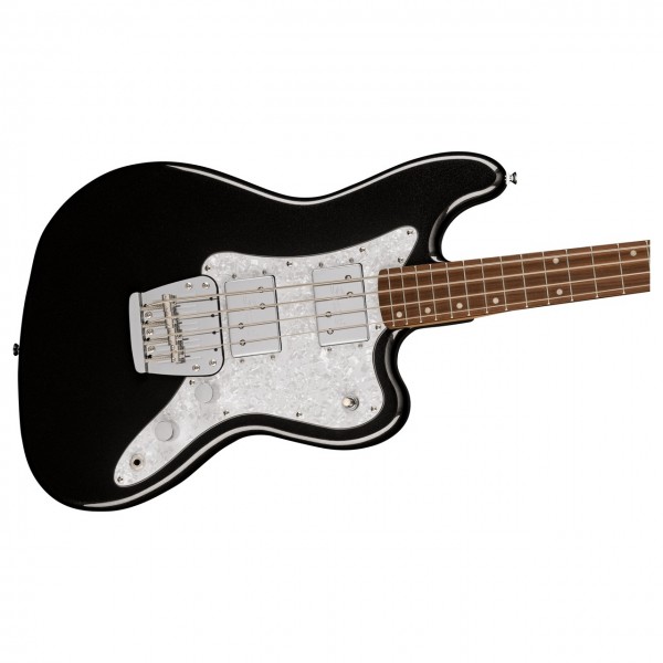 Squier Paranormal Rascal Bass HH, White Pearloid PG, Metallic Black - Body