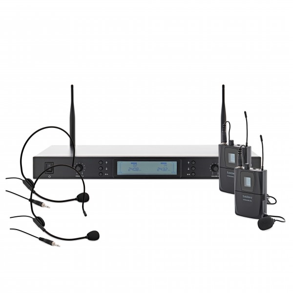 SubZero SZW-200L Dual Digital Wireless Headset and Lav Mic System