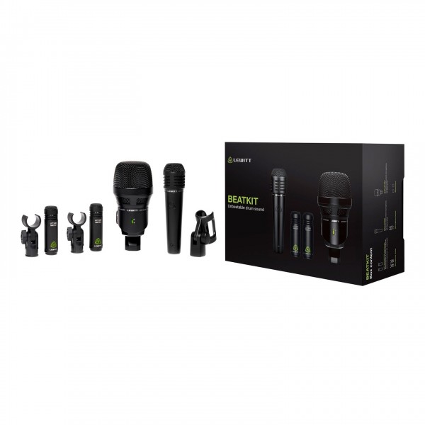 Lewitt BEATKIT 4-Piece Drum Microphone Set - Box