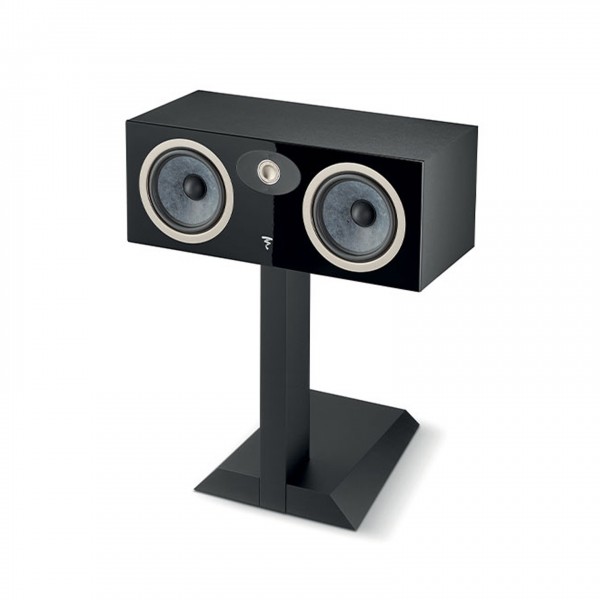Focal Theva Centre Speaker Stand Front View With Speaker