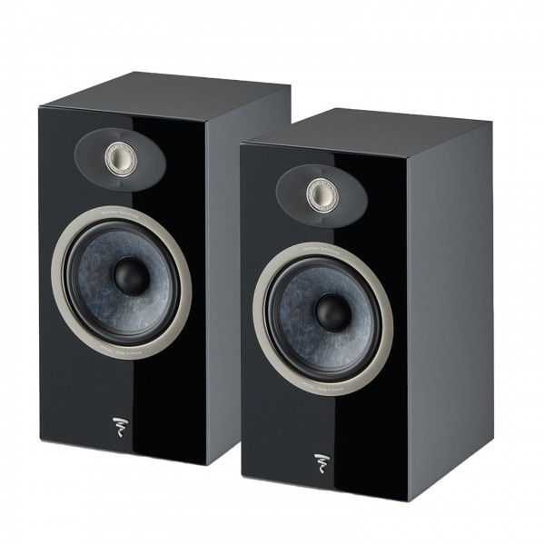 Focal Theva N1 Bookshelf Speakers (Pair), Black Front View 2