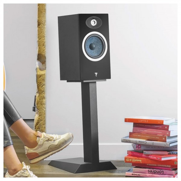 Focal Theva N1 Bookshelf Speakers (Pair), Black Lifestyle View