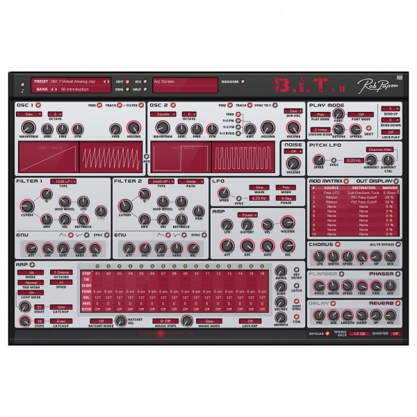 Rob Papen BIT to BIT-2 Upgrade - Modulation Matrix