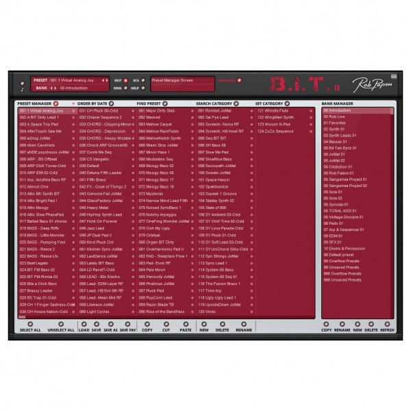 Rob Papen BIT to BIT-2 Upgrade - Presets