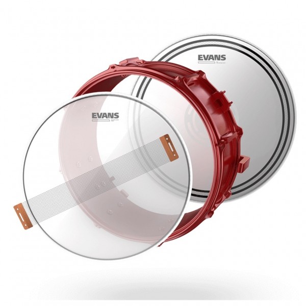 Evans TuneUp Kit EC Reverse Dot Snare, 14" - Snare Assembly Example